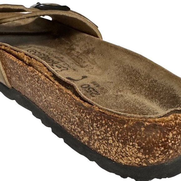 Birkenstock Birki's Catalina Snakeskin Gold Slide Sandals Women’s Size 8 *FLAWS* - Picture 15 of 16